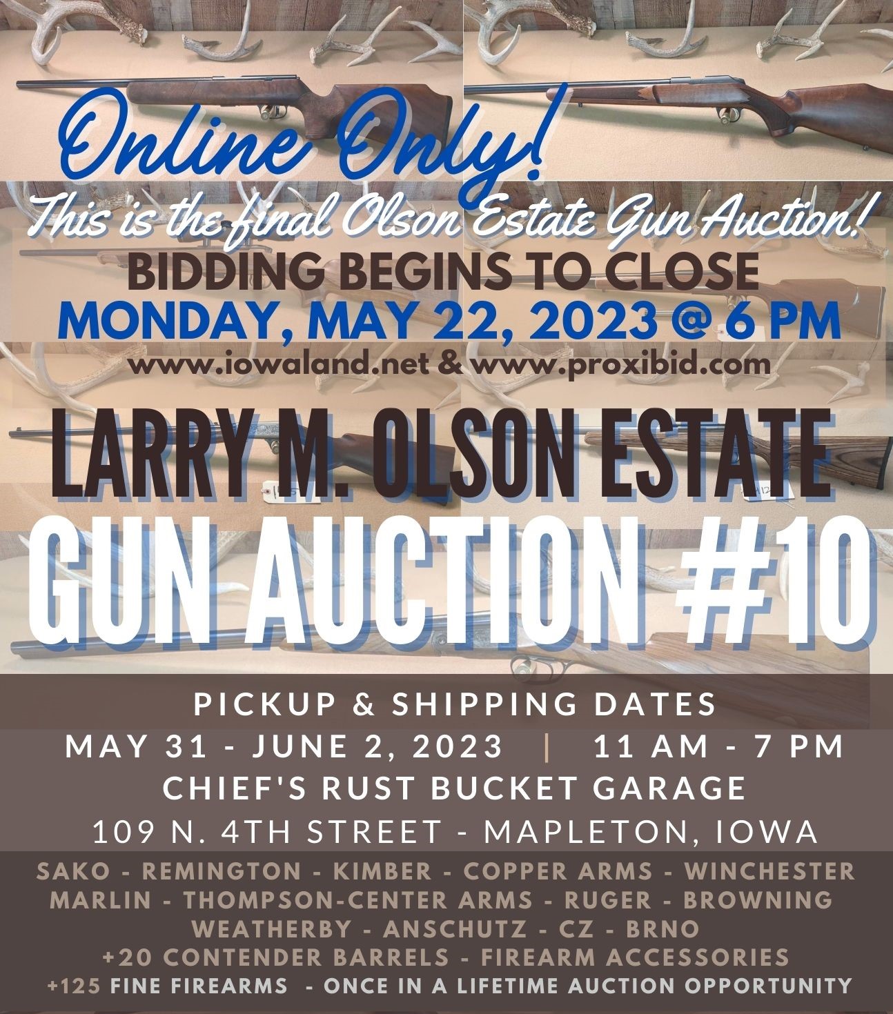 Larry M. Olson Estate Gun Auction No. 10